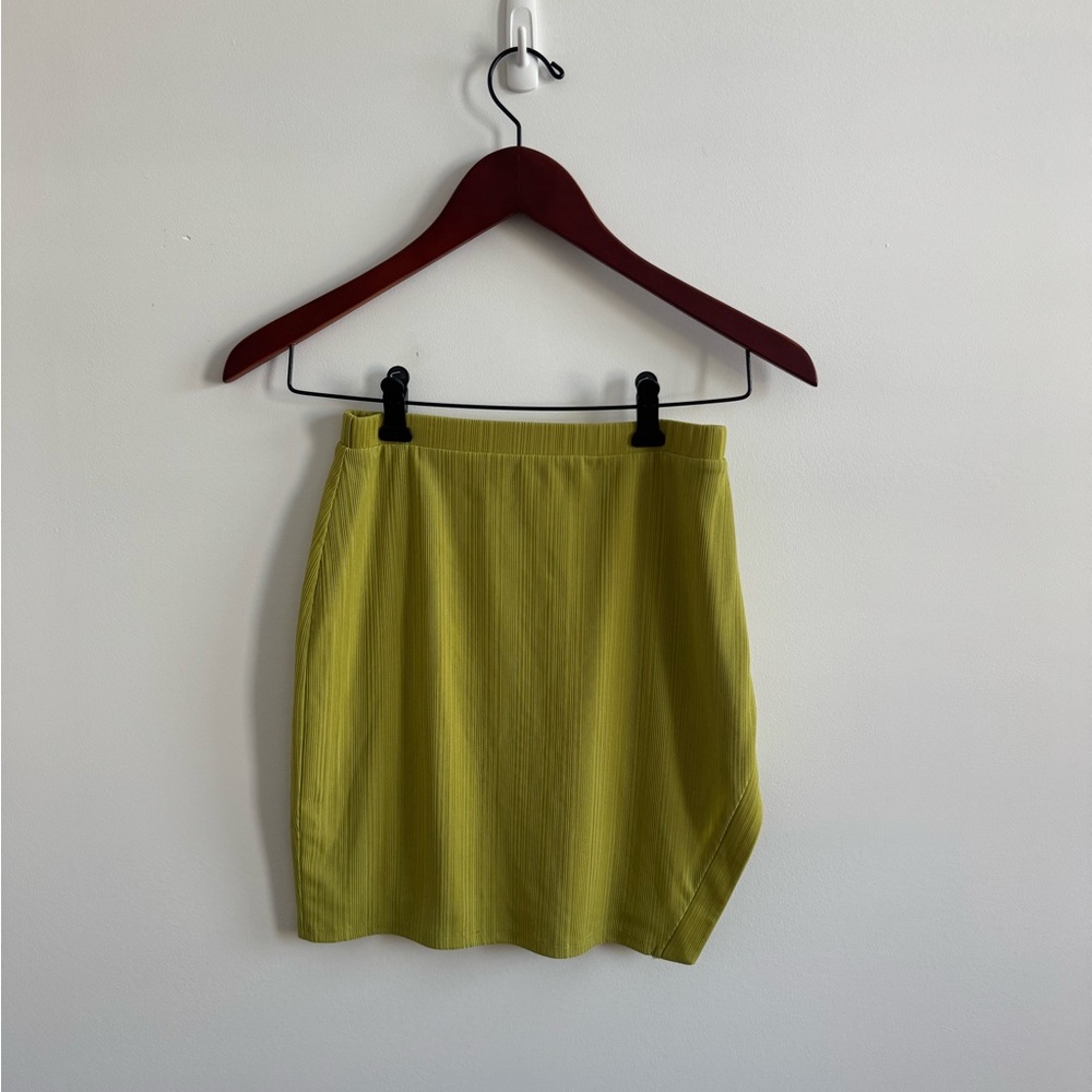 Camila Coelho Vibrant Chartreuse Mini Skirt
